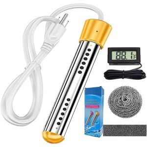 1500W Immersion Water Heater for Inflatable Pool Bathtub Electric Submersible